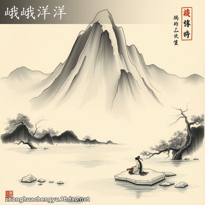 峨峨洋洋 - 中華成語配圖