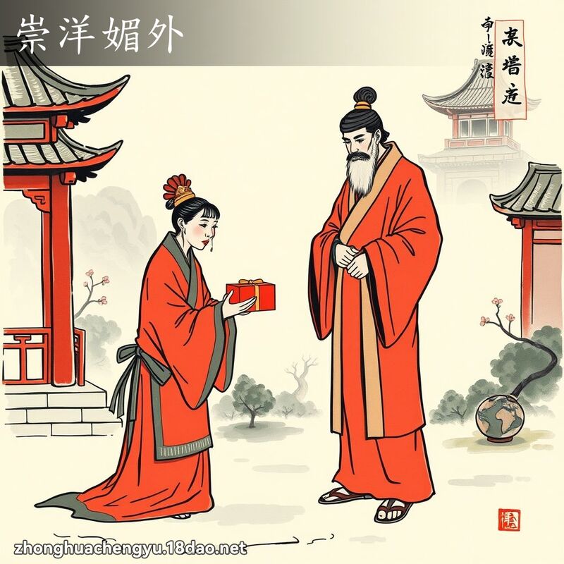 崇洋媚外 配图