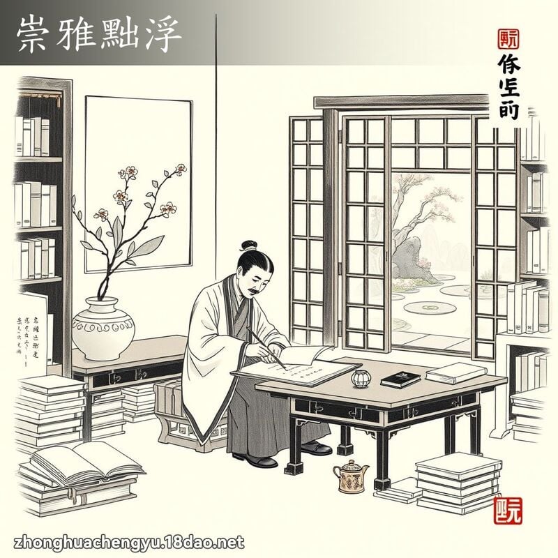 崇雅黜浮 配图