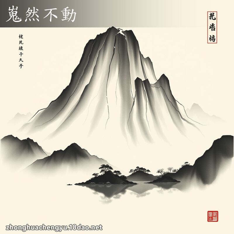 嵬然不動 配图