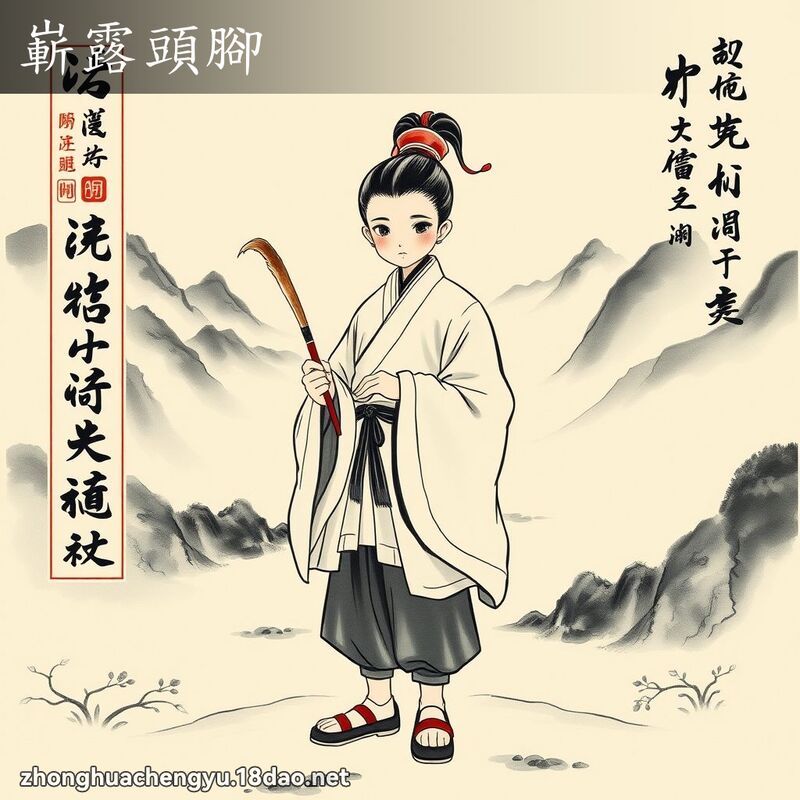 嶄露頭腳 配图
