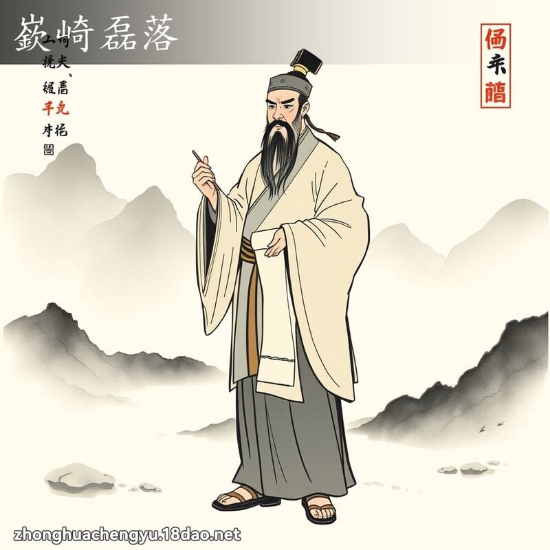 嶔崎磊落 配图