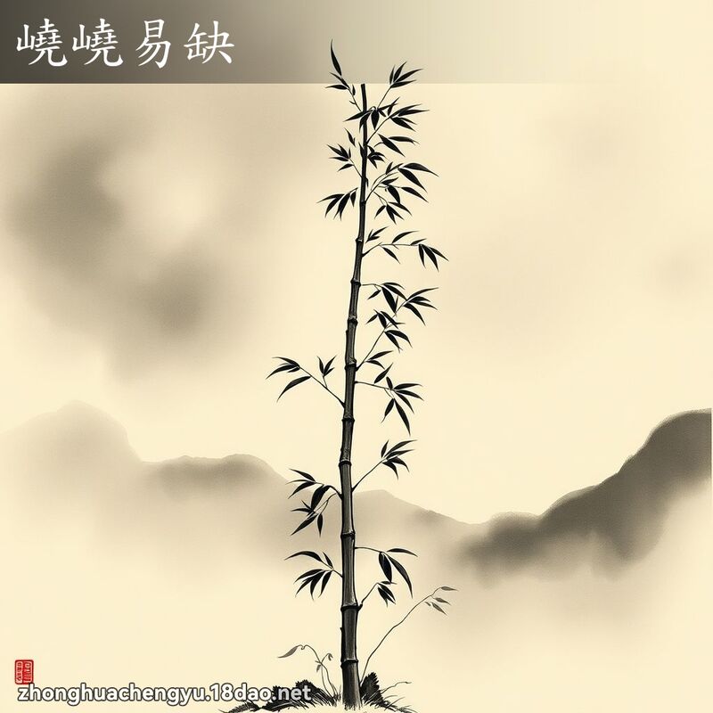 嶢嶢易缺 配图