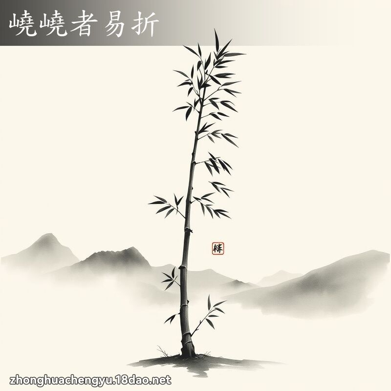 嶢嶢者易折 配图