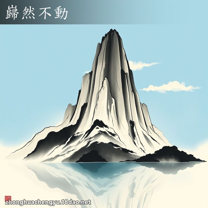 巋然不動 配图