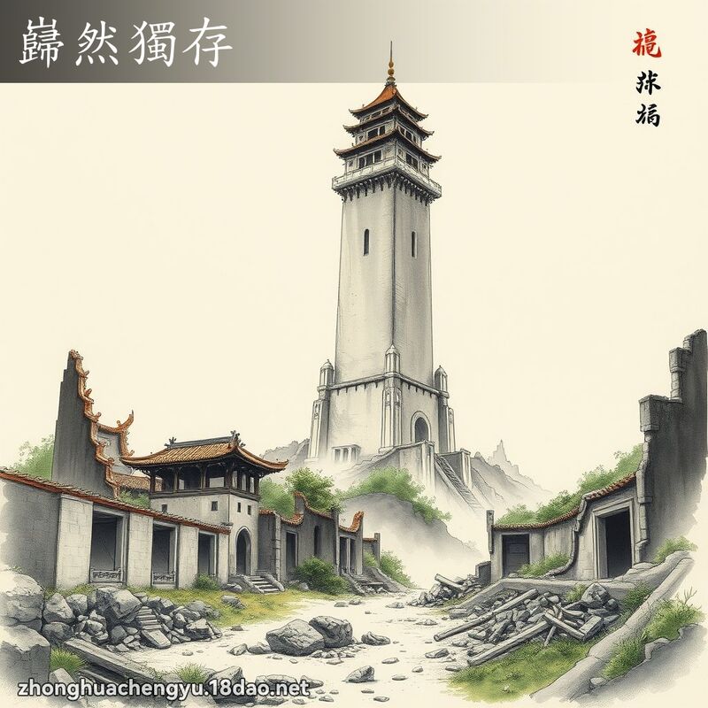 巋然獨存 配图
