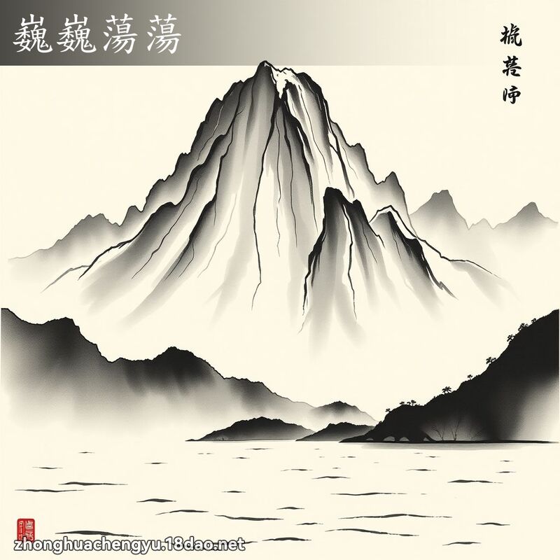 巍巍荡荡 - 中华成语配图