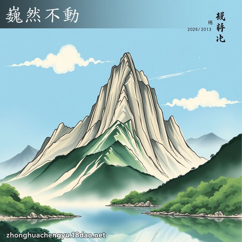 巍然不動 配图