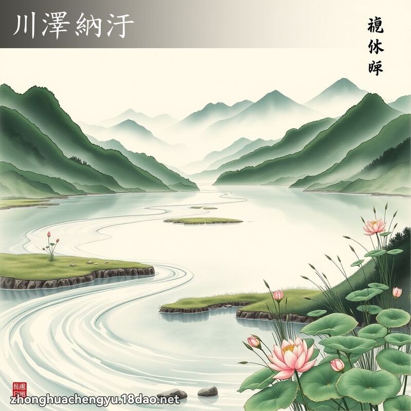 川澤納汙 - 中華成語配圖