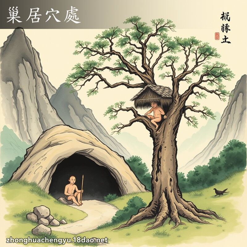 巢居穴處 配图