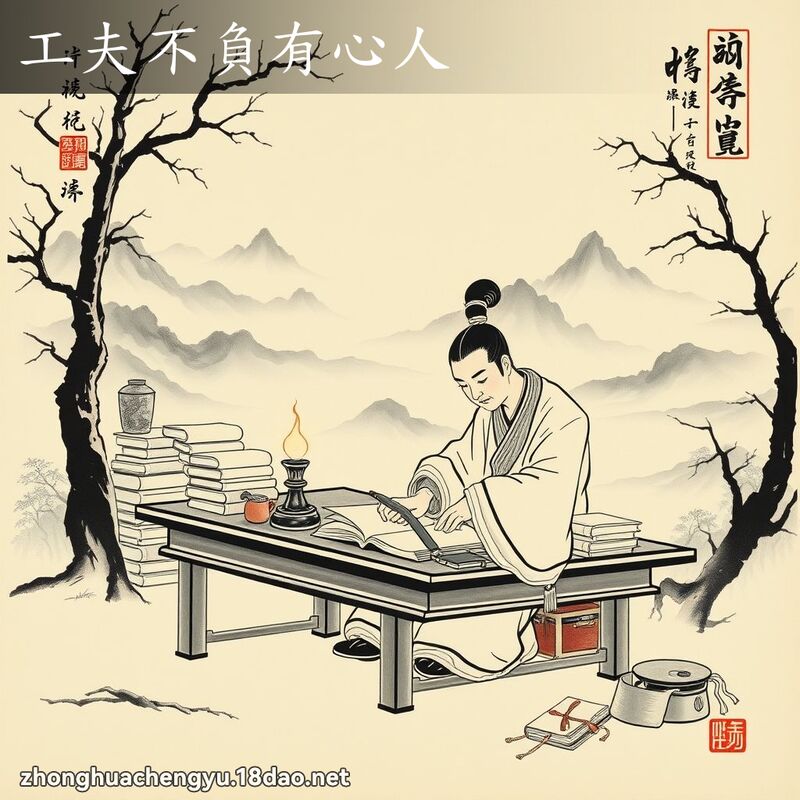 工夫不負有心人 - 中華成語配圖
