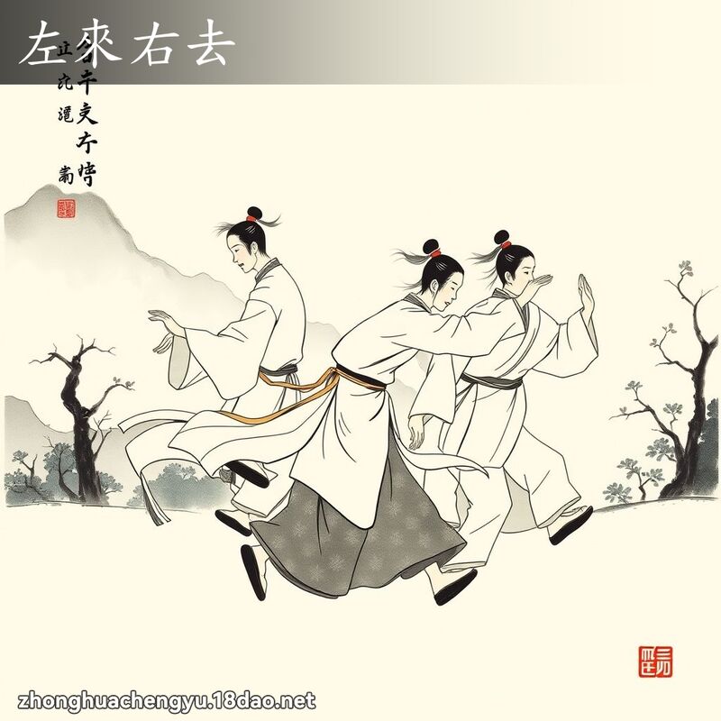 左來右去 配图