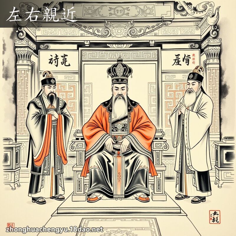 左右亲近 - 中华成语配图