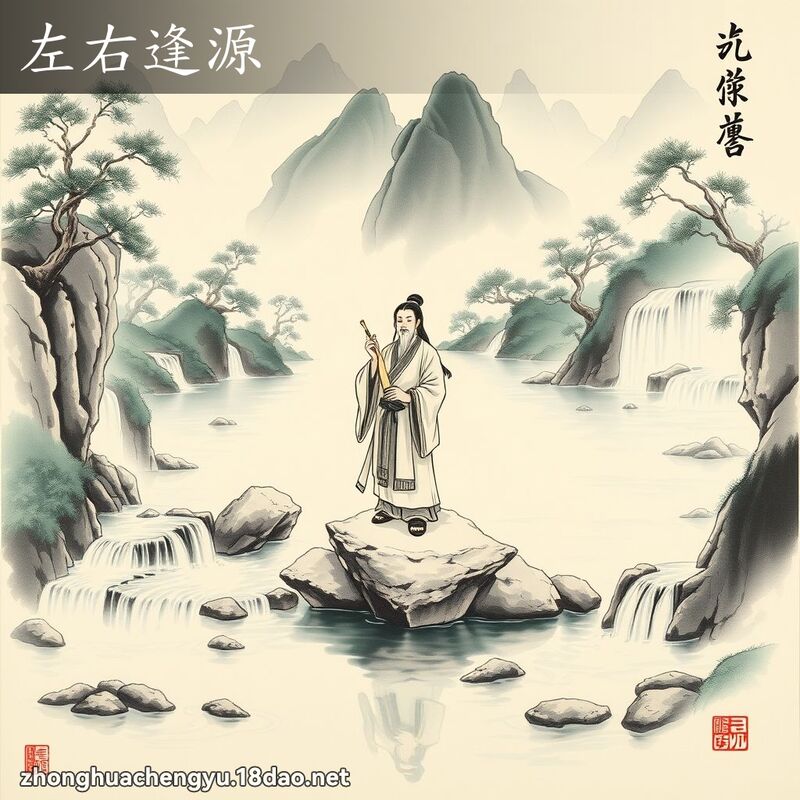 左右逢源 配图