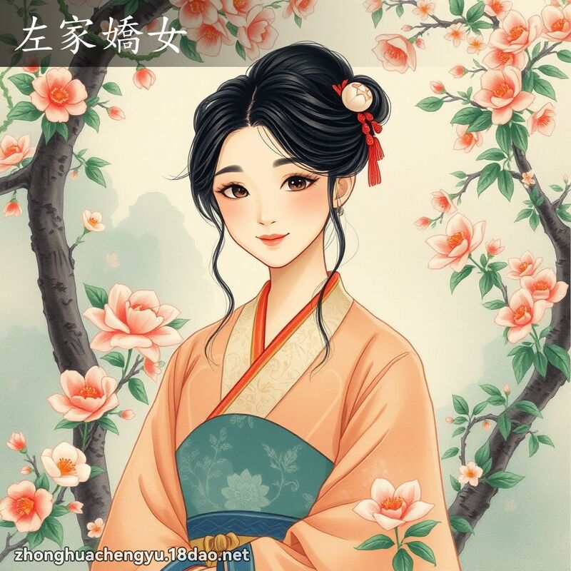 左家嬌女 - 中華成語配圖