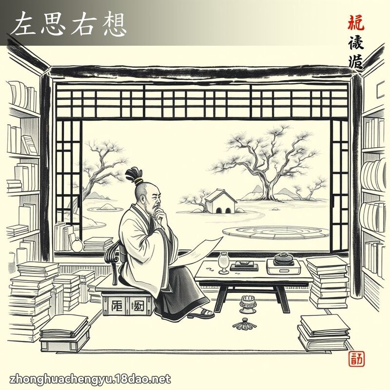 左思右想 配图
