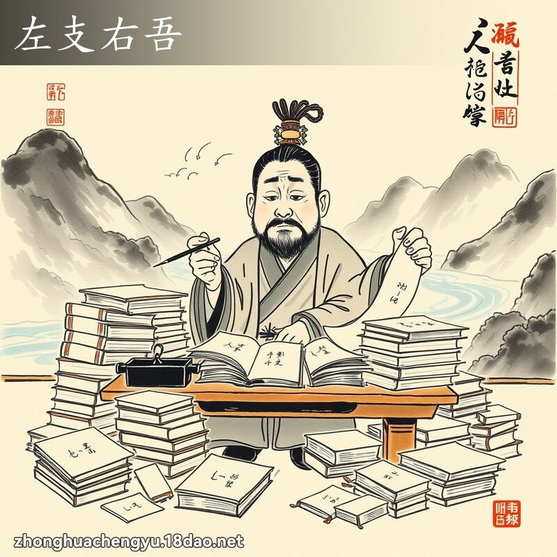 左支右吾 配图