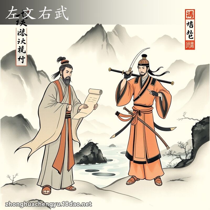 左文右武 配图