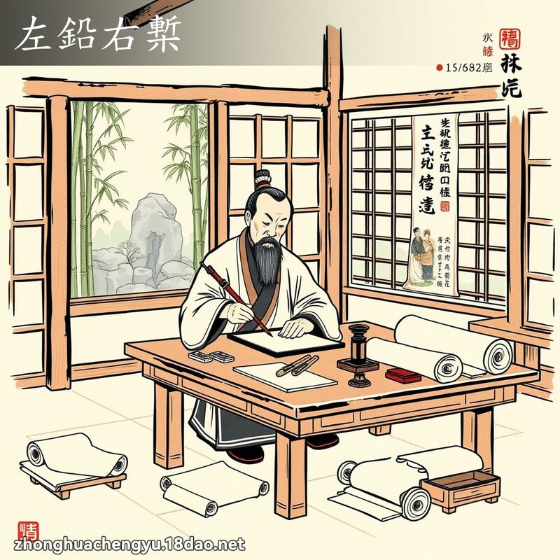 左鉛右槧 配图