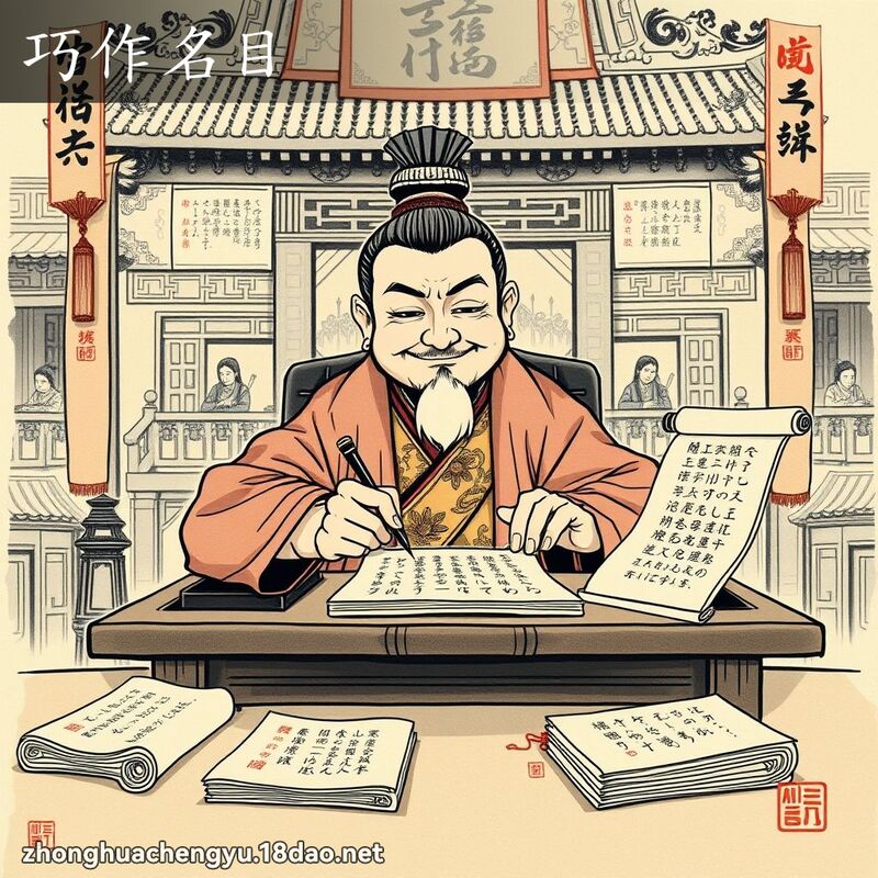 巧作名目 配图