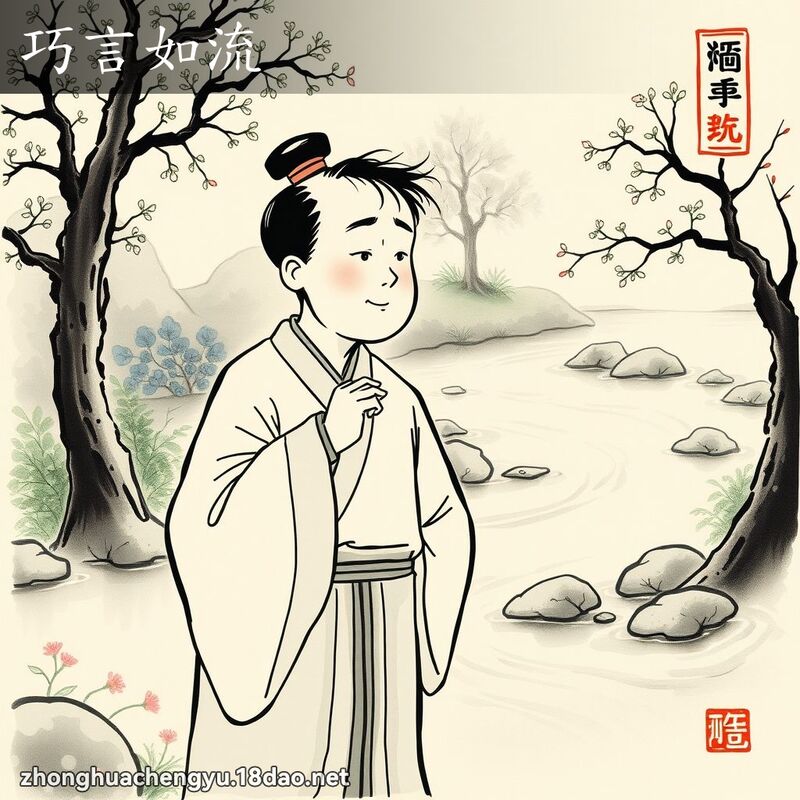 巧言如流 配图