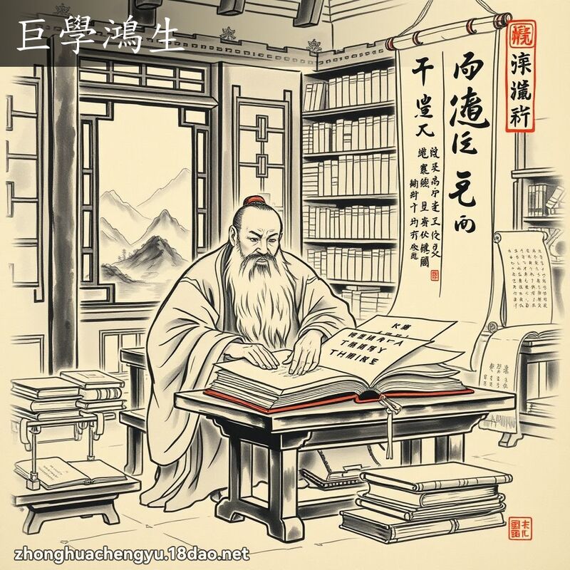 巨學鴻生 配图