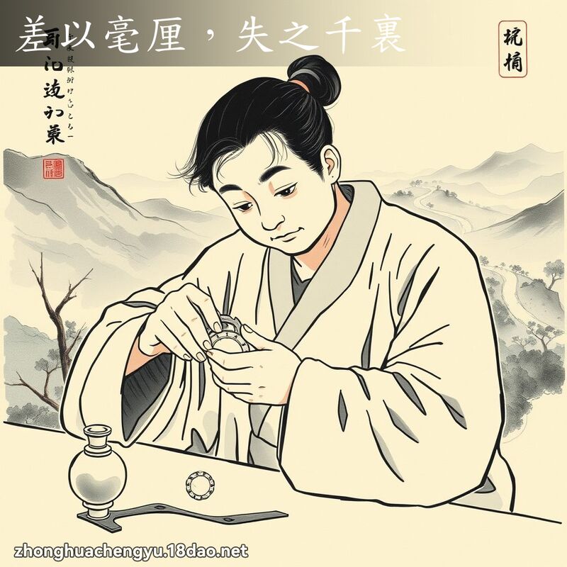 差以毫厘,失之千裏 配图