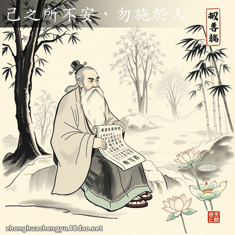 己之所不安,勿施於人 配图