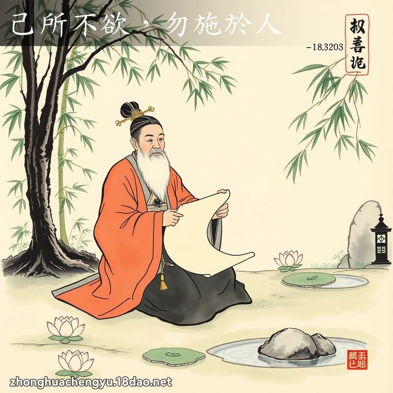 己所不欲,勿施於人 配图