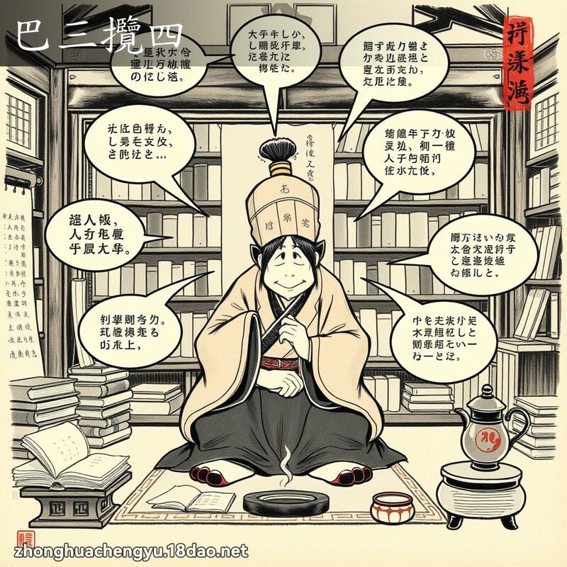 巴三攬四 配图