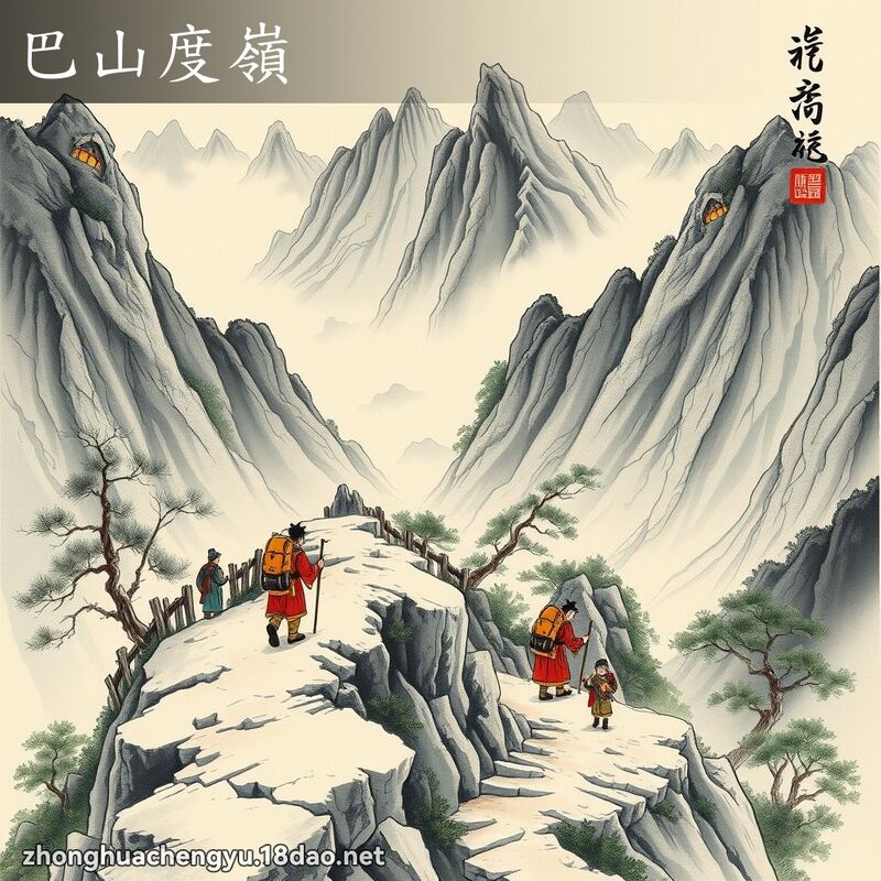 巴山度嶺 配图