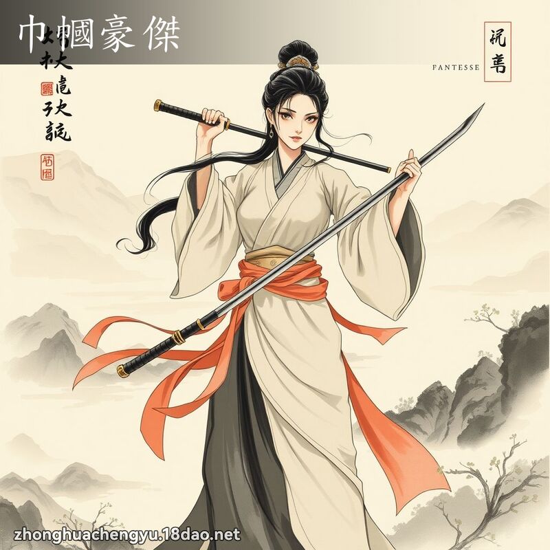 巾幗豪傑 - 中華成語配圖
