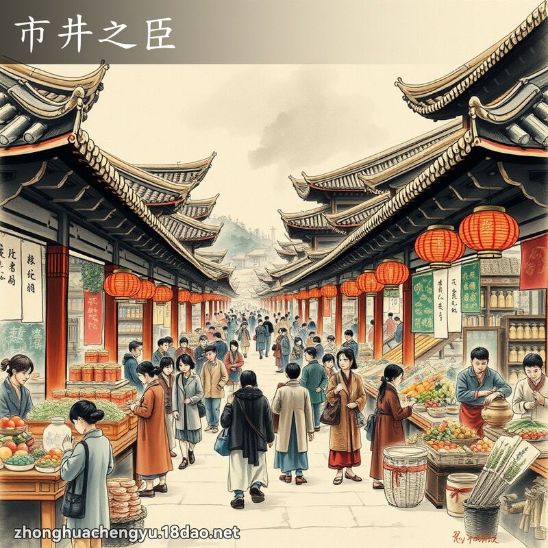 市井之臣 - 中華成語配圖