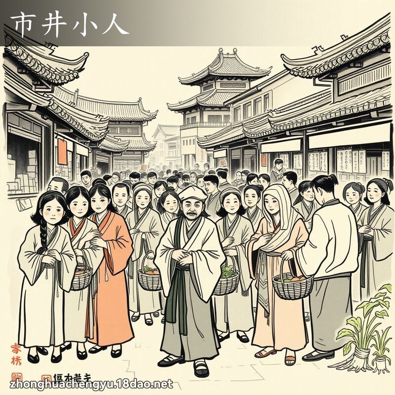 市井小人 - 中華成語配圖