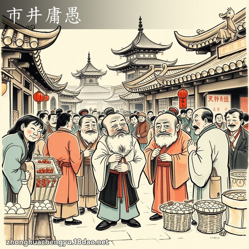 市井庸愚 - 中華成語配圖