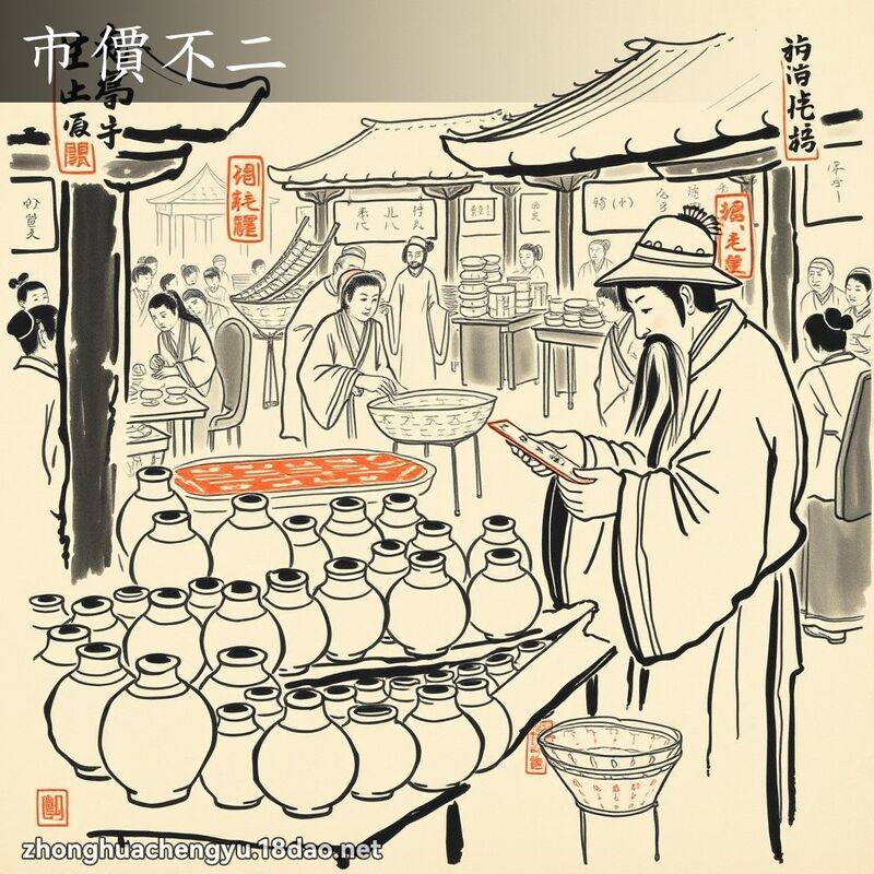 市價不二 - 中華成語配圖