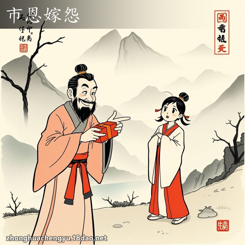 市恩嫁怨 - 中華成語配圖