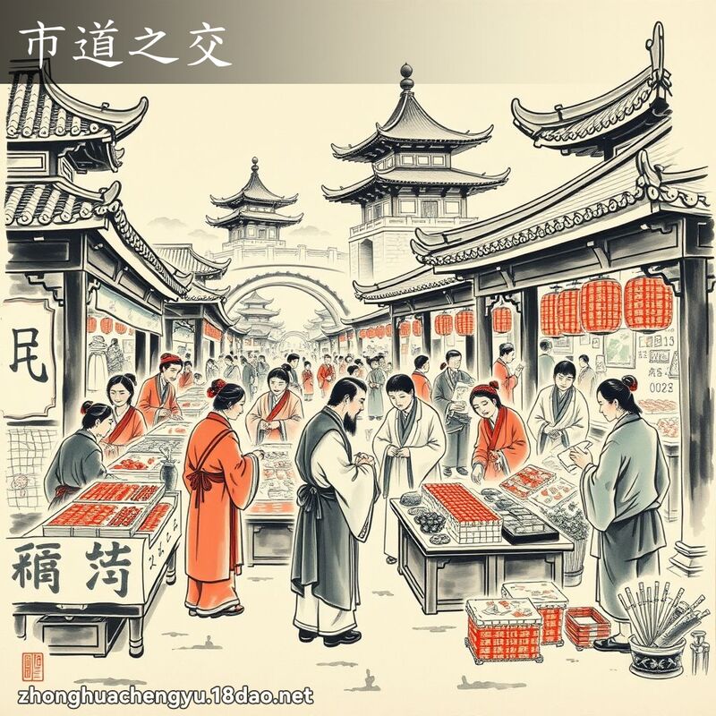 市道之交 - 中華成語配圖