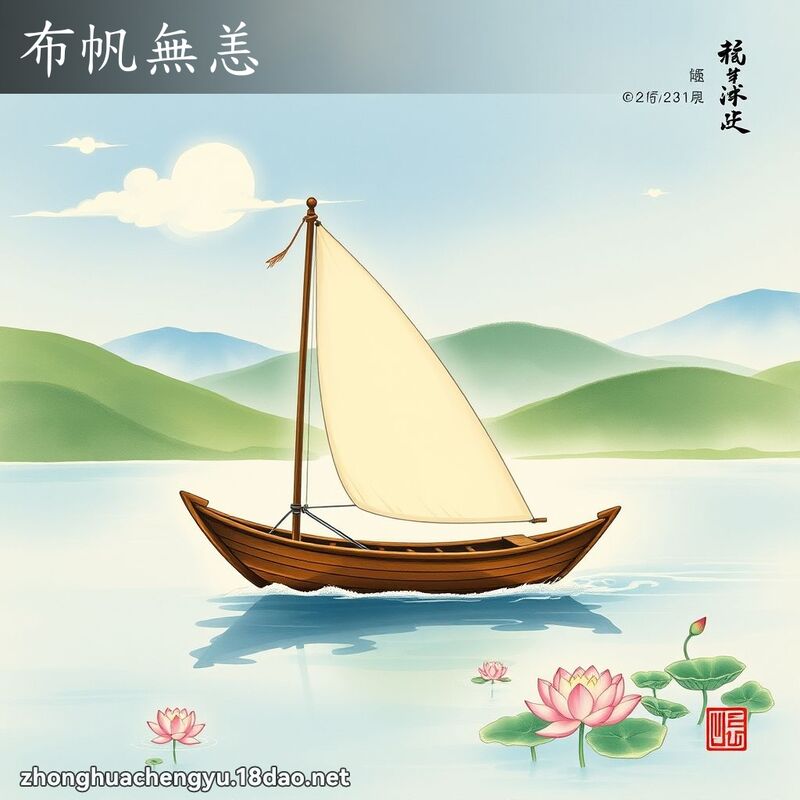 布帆无恙 - 中华成语配图