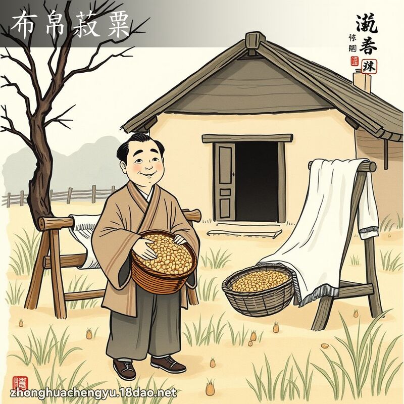布帛菽粟 - 中華成語配圖
