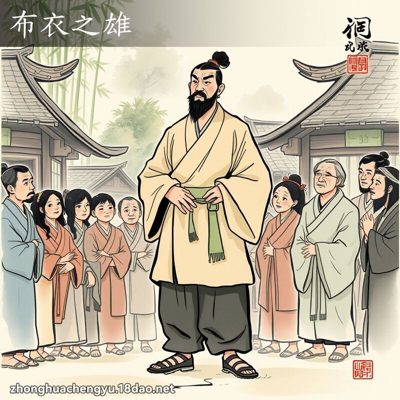 布衣之雄 - 中华成语配图