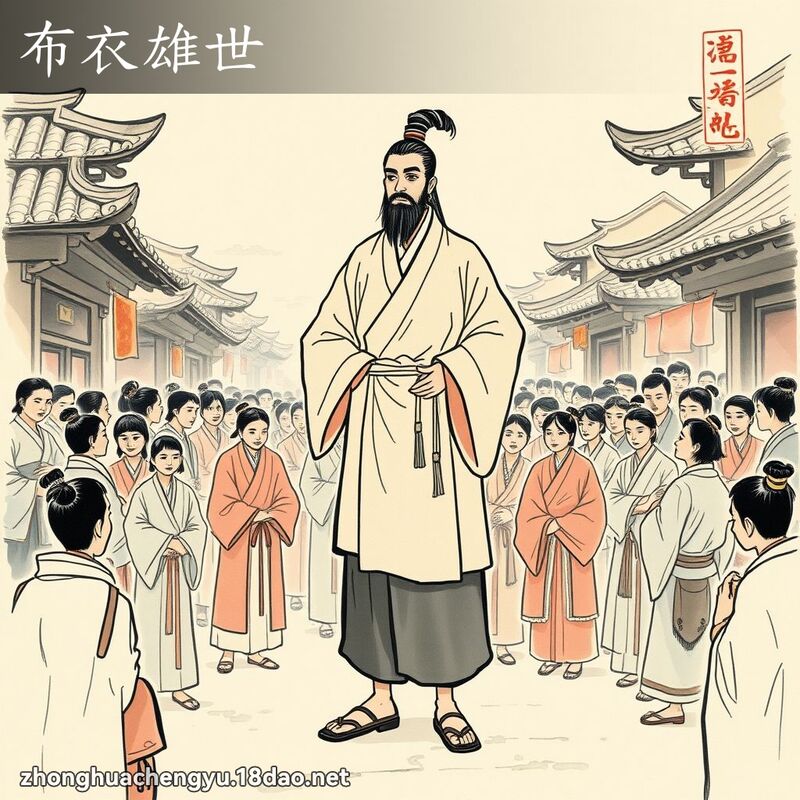 布衣雄世 - 中華成語配圖