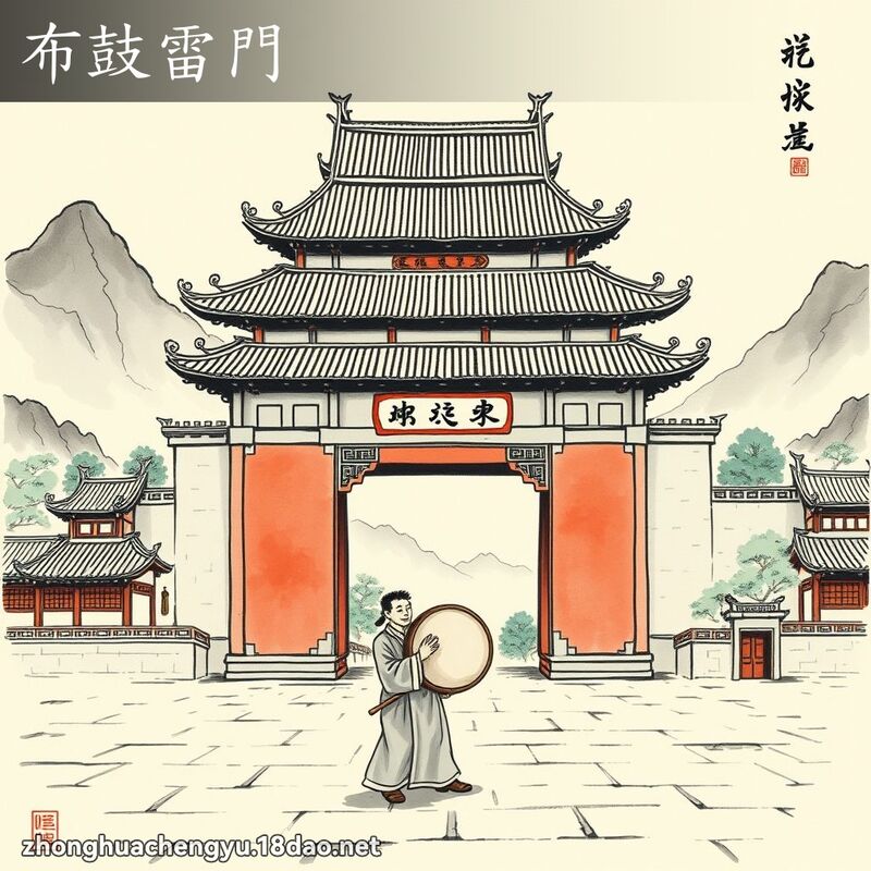 布鼓雷門 - 中華成語配圖