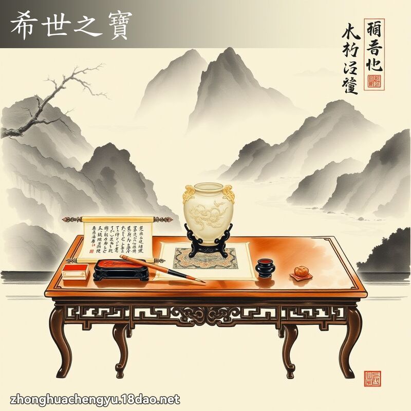 希世之宝 - 中华成语配图