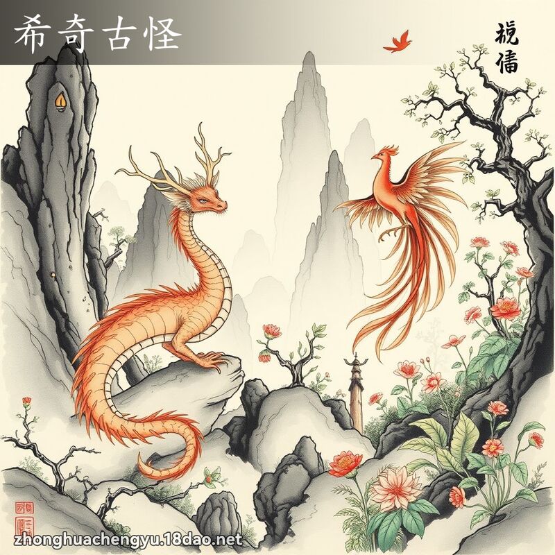 希奇古怪 - 中华成语配图