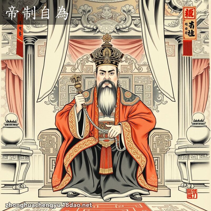 帝制自为 - 中华成语配图
