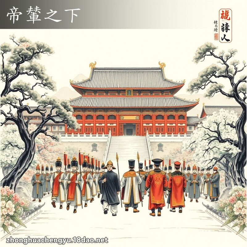 帝輦之下 - 中華成語配圖