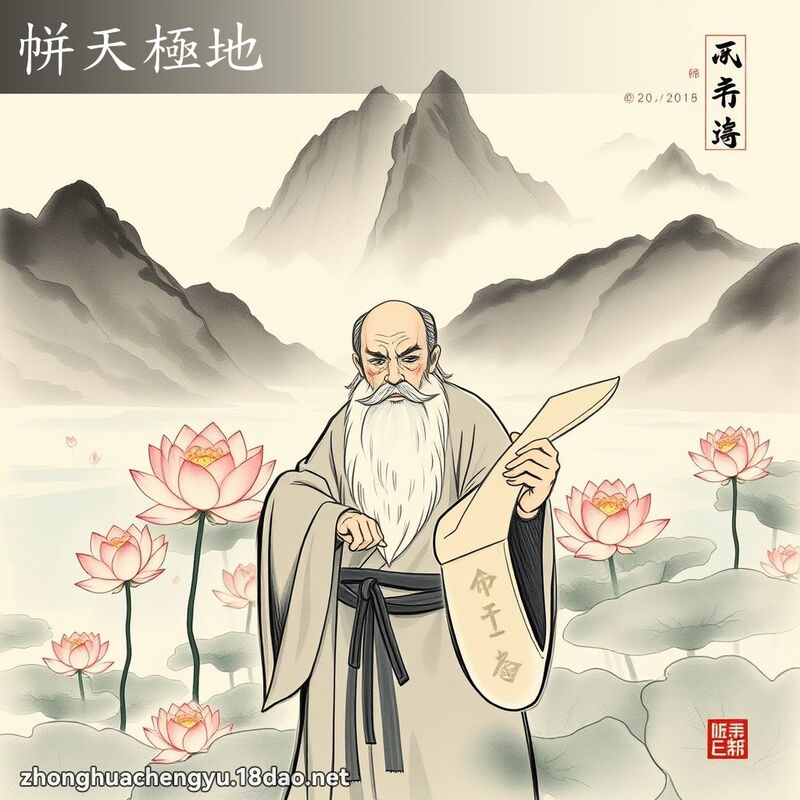 帡天极地 - 中华成语配图