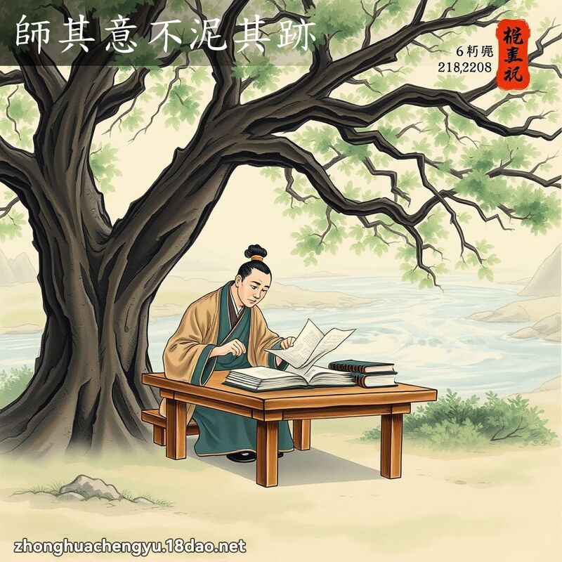师其意不泥其跡 - 中华成语配图