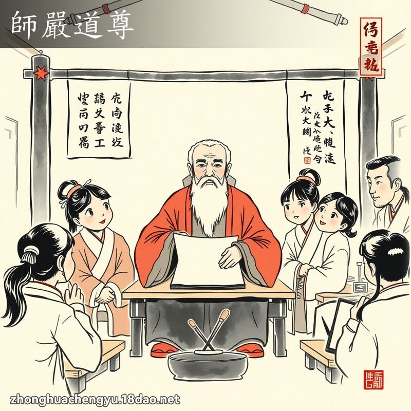 师严道尊 - 中华成语配图